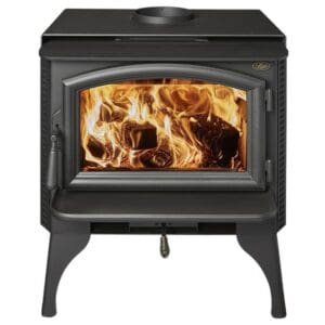 Black fireplace stove
