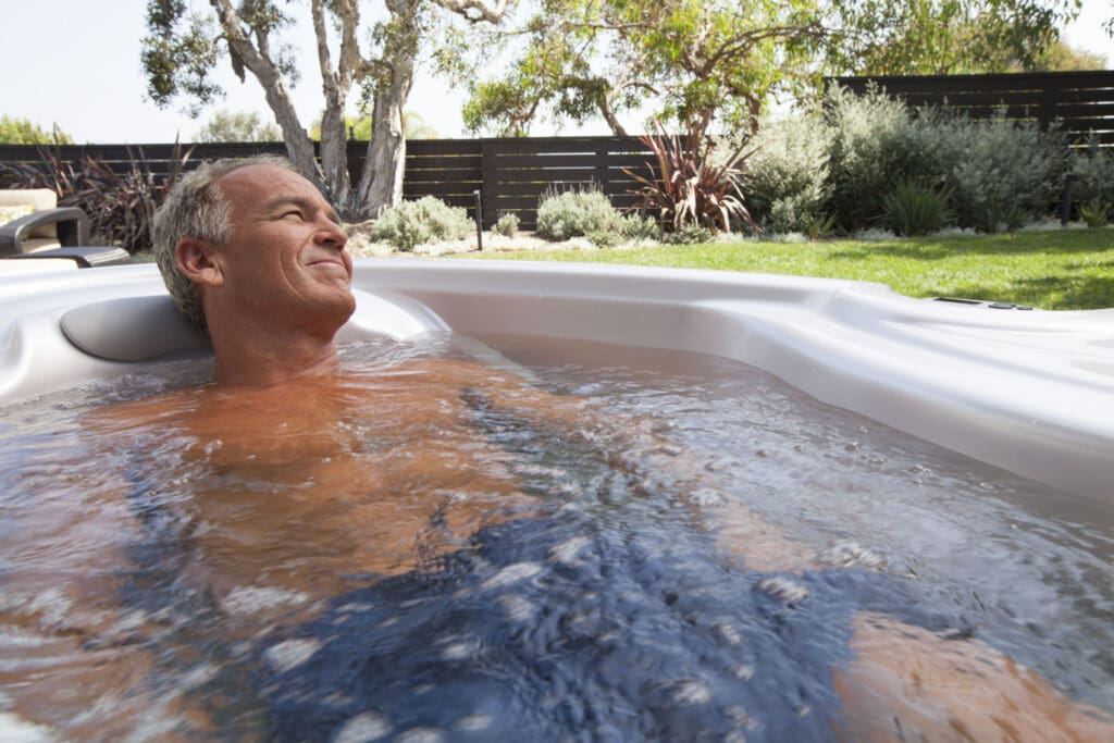 stay limber after 50 with a hot tub