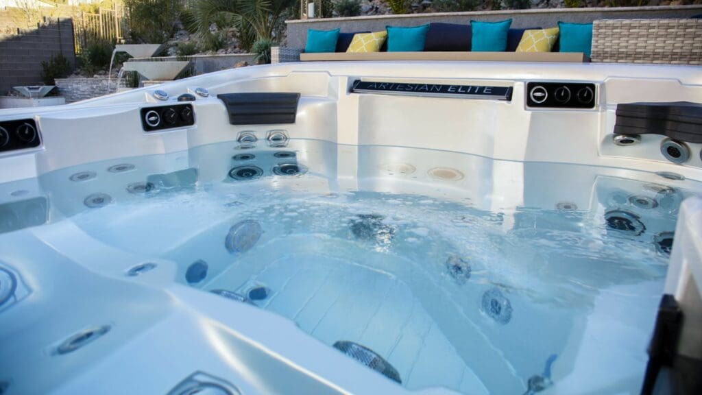 an image of a hot tub whose owners are using the 3 smart ways to save on pool and spa energy costs